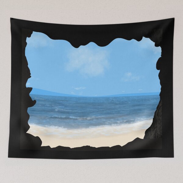Item preview, Beach Scene Tropical Landscape Cave designed and sold by Lartheviking.