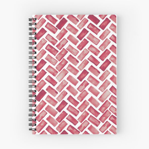 Item preview, Berry Pink Herringbone Brick Path designed and sold by FrancesPoff.