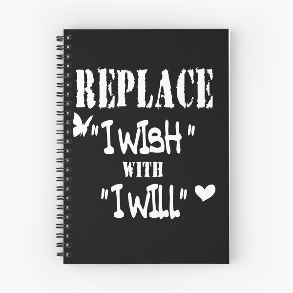 Item preview, REPLACE I WISH WITH I WILL T-SHIRT, Motivational quote T-shirt, Motivational T-shirt, Inspirational T-shirt, Motivate saying T-shirt, Wish T-shirt, positive T-shirt, png designed and sold by Country-Love.