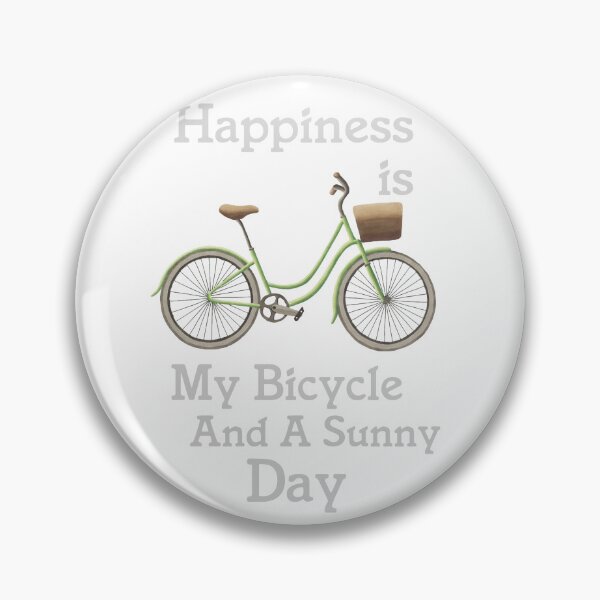 Item preview, Happiness is my bicycle and a sunny day designed and sold by della95.