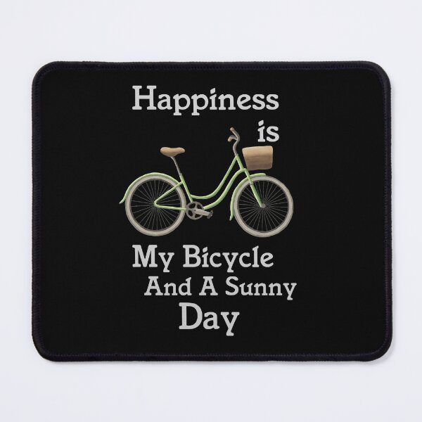 Item preview, Happiness is my bicycle and a sunny day designed and sold by della95.