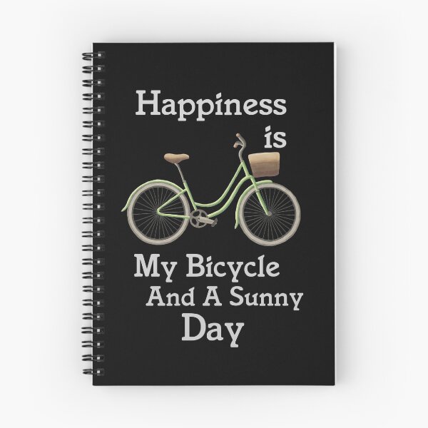 Item preview, Happiness is my bicycle and a sunny day designed and sold by della95.