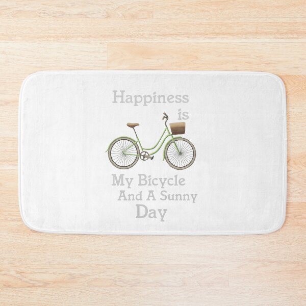 Item preview, Happiness is my bicycle and a sunny day designed and sold by della95.