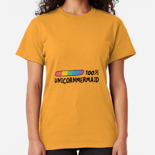 100% Unicorn Mermaid Rl1o1 Classic T-Shirt