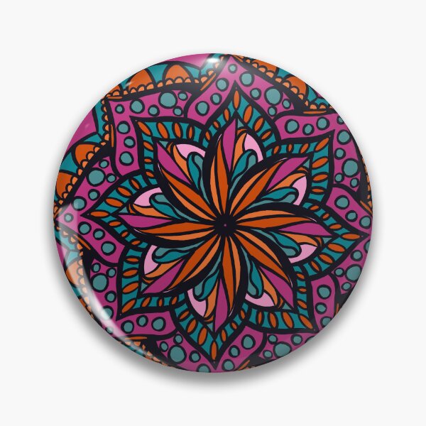 Artikelvorschau, Blühende Blumen-Mandala entworfen und verkauft von OTPillustration.