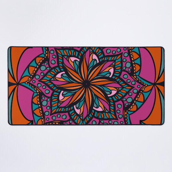 Artikelvorschau, Blühende Blumen-Mandala entworfen und verkauft von OTPillustration.