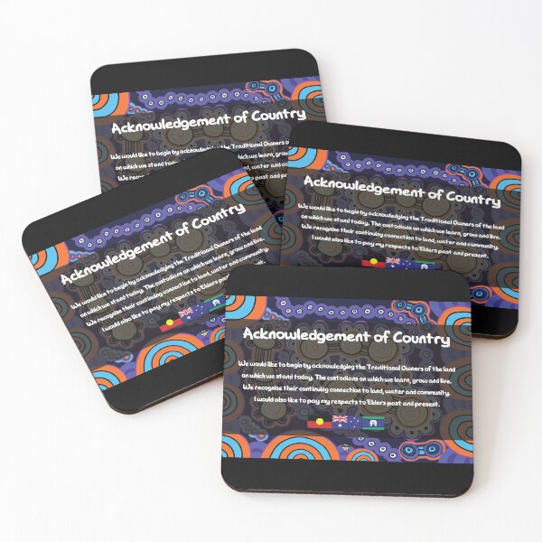 Item preview, Acknowledgement of Country - Authentic Aboriginal Art designed and sold by HogarthArts.