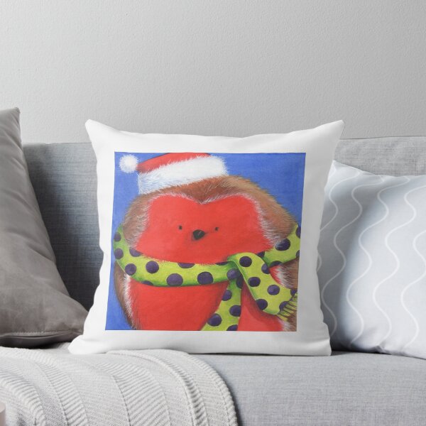 Item preview, Cute fat Christmas robin designed and sold by lizblackdowding.
