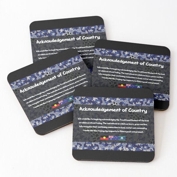 Item preview, Acknowledgement of Country - Authentic Aboriginal Art designed and sold by HogarthArts.