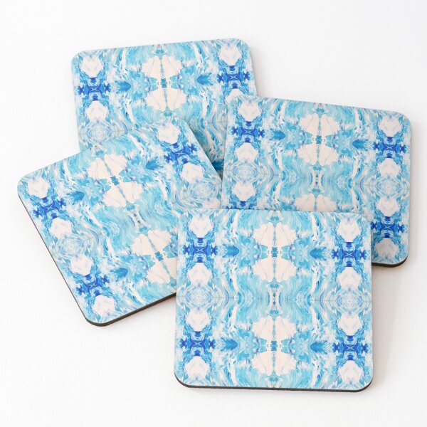 Item preview, Abstract White and Light Blue Painting designed and sold by Creative-Voyage.