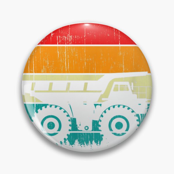 Artikelvorschau, Retro Vintage Sunset Excavator Kids Dump Construction truck entworfen und verkauft von samirmalini.