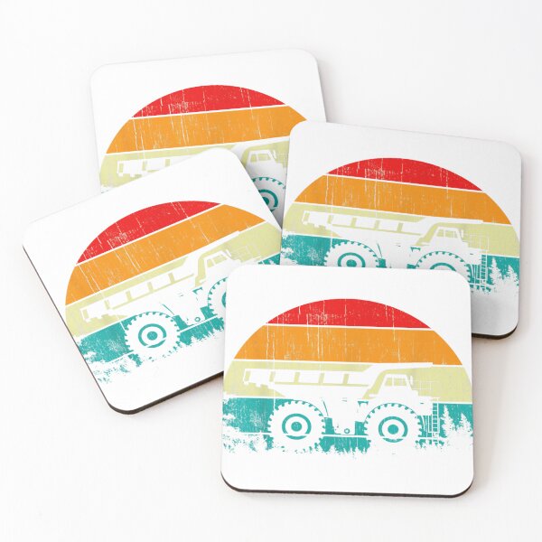 Item preview, Retro Vintage Sunset Excavator Kids Volcado Camión de construcción designed and sold by samirmalini.