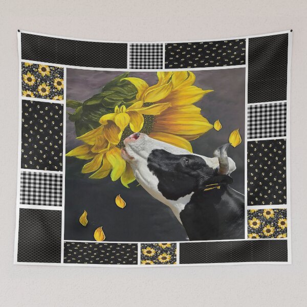 Item preview, Cows and sunflowers designed and sold by JoycePruit.