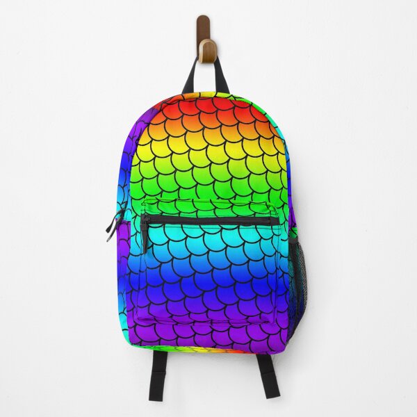 Artikelvorschau, Regenbogen-Fischschuppen-Druck, Regenbogen-Meerjungfrau-Druck, Stolz-Druck, Regenbogen-Druck entworfen und verkauft von PinHookPrincess.