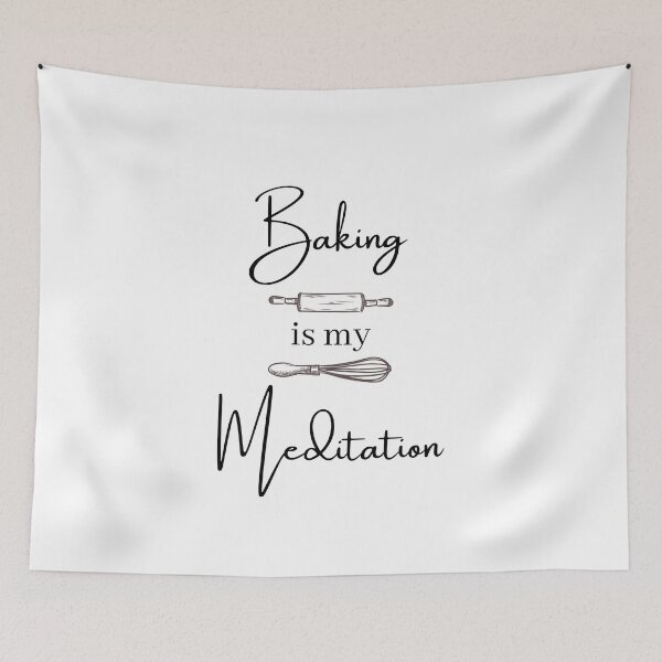 Item preview, Baking is my Meditation designed and sold by AnaMiyagi.