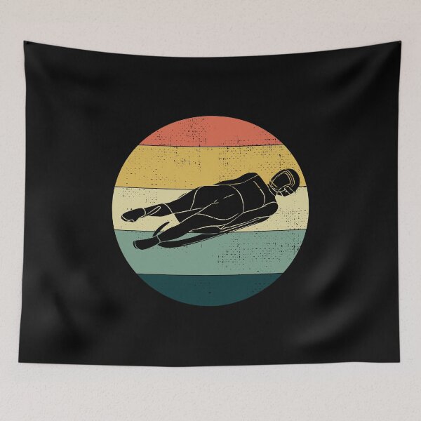 Item preview, Luge Sledding Sledge Race Extreme Sports Vintage Retro designed and sold by TastefulTees.