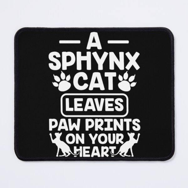 Item preview, Sphynx cat leaves paw prints your heart designed and sold by jackienorfolkal.