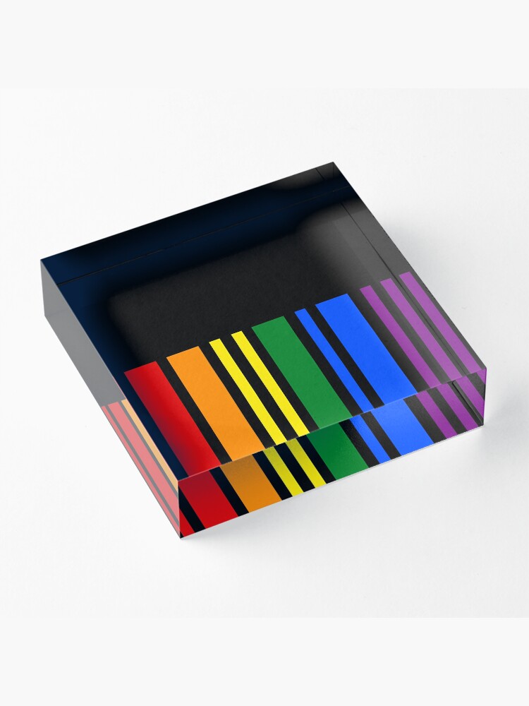 Lgbt Rainbow Barcode Pride Dna Being Gay Is In My Dna Acrylic Block For Sale By Lgbtiq 3850
