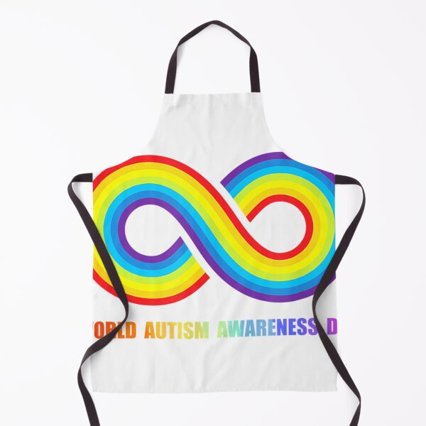 Artikelvorschau, Pretty, World, Autism Day, Autism, Awareness, Rainbow, and infinity. entworfen und verkauft von samirmalini.