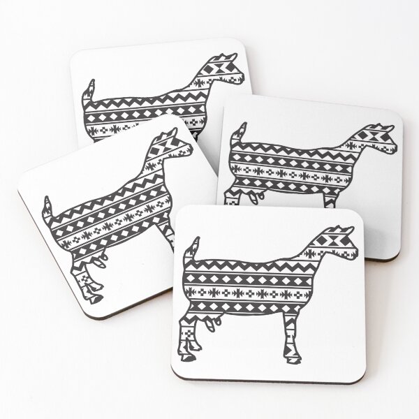Item preview, Dairy Goat with Southwest Aztec Pattern designed and sold by Sam Morrison.