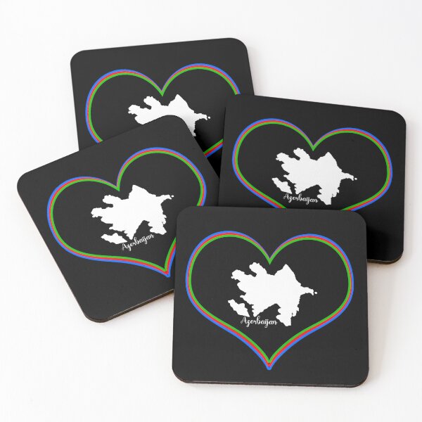 Item preview, Black heart map Azerbaijan designed and sold by Astralia.