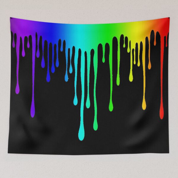 Item preview, Rainbow Paint Drip Print, Pride Print, Rainbow Print, Multicolored Print designed and sold by PinHookPrincess.