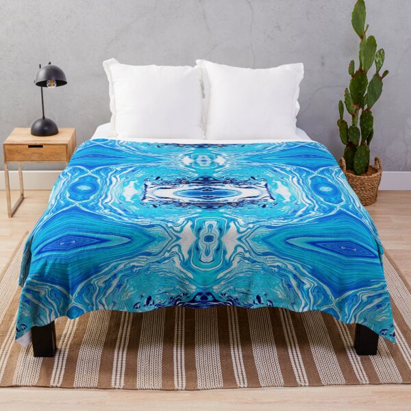 Item preview, Blue, Navy, Turquoise, and White Painting designed and sold by Creative-Voyage.