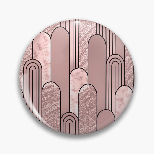 Item preview, Rose gold glitter and marble art deco pattern designed and sold by MLD112.