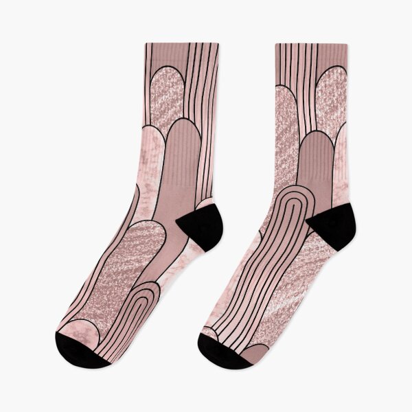 Item preview, Rose gold glitter and marble art deco pattern designed and sold by MLD112.