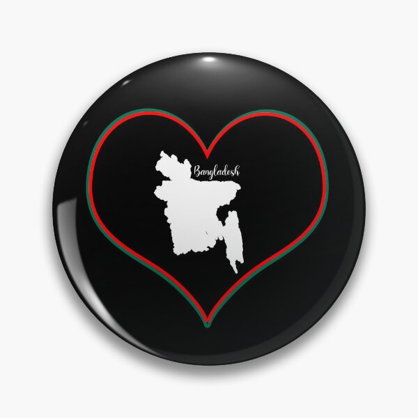 Item preview, Black heart map Bangladesh designed and sold by Astralia.