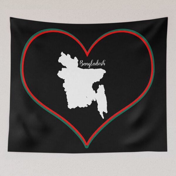 Item preview, Black heart map Bangladesh designed and sold by Astralia.
