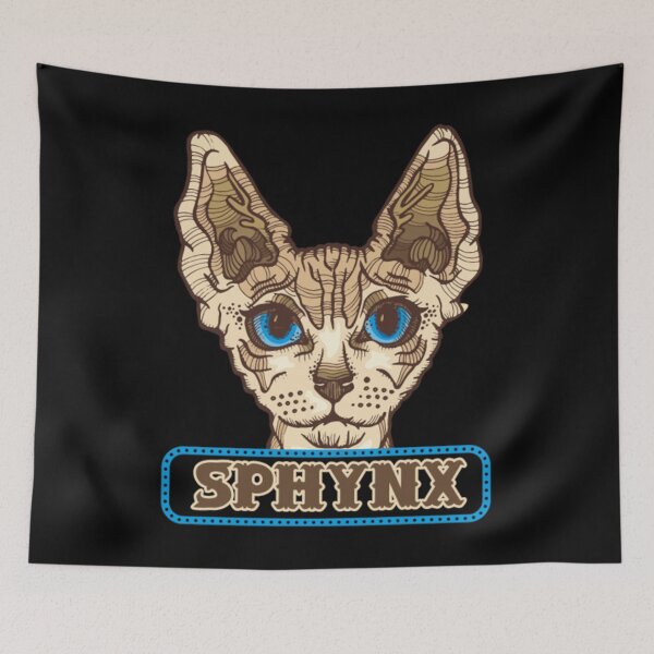 Item preview, Sphynx gato animal cara sonrisa designed and sold by jackienorfolkal.