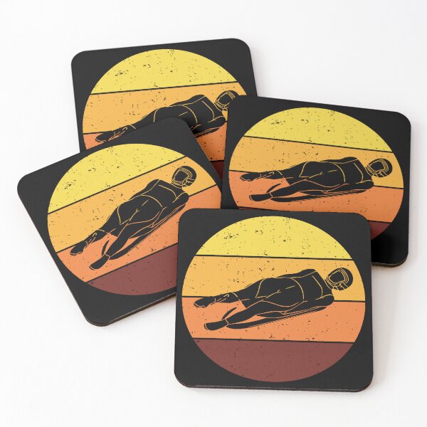 Item preview, Luge Sledding Sledge Race Extreme Sports Vintage Retro designed and sold by TastefulTees.
