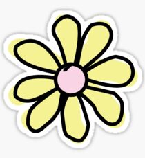 Flower Yellow Sticker