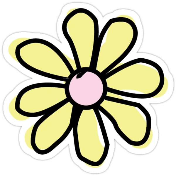 flower-yellow-stickers-by-jennaannx11-redbubble