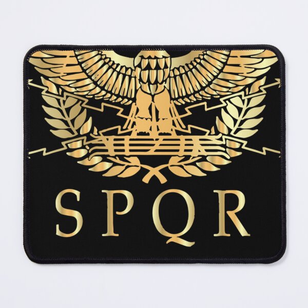 Item preview, SPQR- Roman Empire Standard Eagle Emblem Vintage Gold Shield Classic designed and sold by Lisainiex.