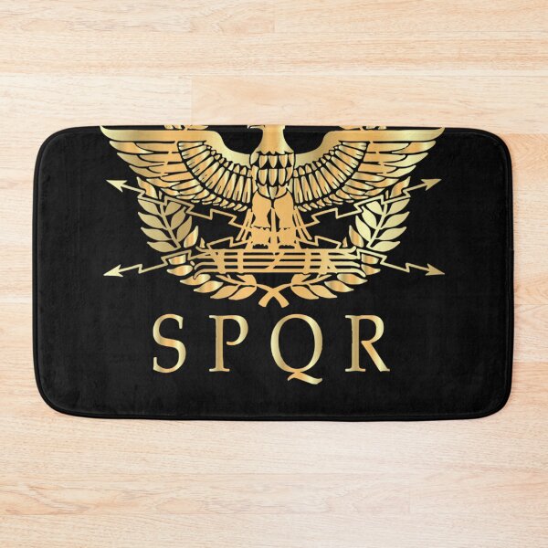 Item preview, SPQR- Roman Empire Standard Eagle Emblem Vintage Gold Shield Classic designed and sold by Lisainiex.