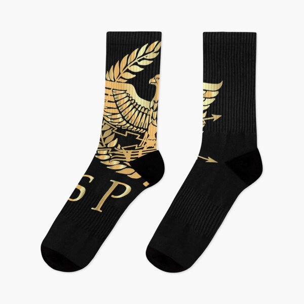 Item preview, SPQR- Roman Empire Standard Eagle Emblem Vintage Gold Shield Classic designed and sold by Lisainiex.