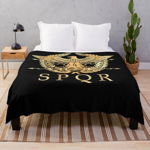Item preview, SPQR- Roman Empire Standard Eagle Emblem Vintage Gold Shield Classic designed and sold by Lisainiex.