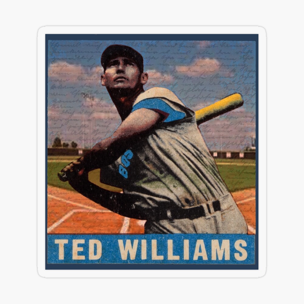 Ted Williams - Colorized Portrait Greeting Card for Sale by