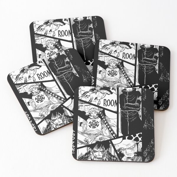Item preview, Trafalgar Law Manga Panel - Black and white version designed and sold by megmao.