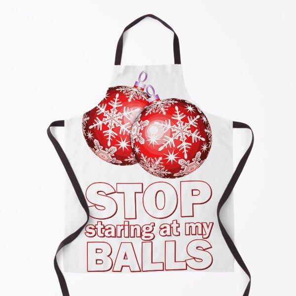 Item preview, stop staring at my balls bauble designed and sold by samirmalini.