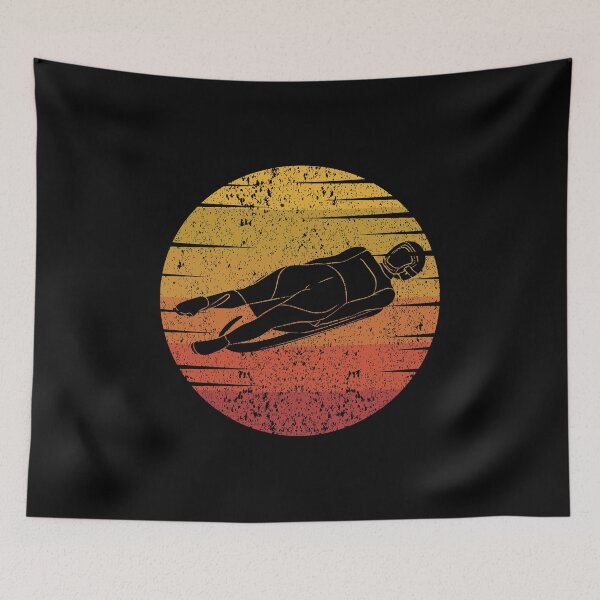 Item preview, Luge Sledding Sledge Race Extreme Sports Vintage Retro designed and sold by TastefulTees.