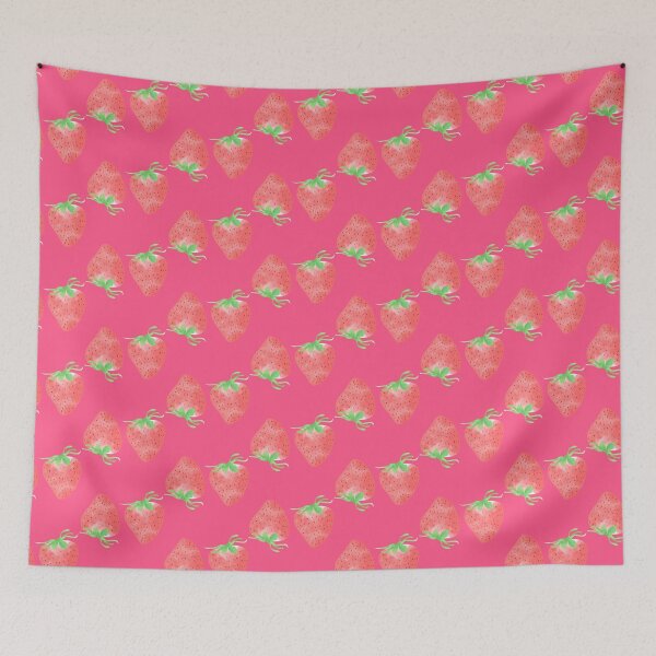 Item preview, Two pink strawberries , mini cute strawberry, colorful strawberry  designed and sold by Reroreemy.