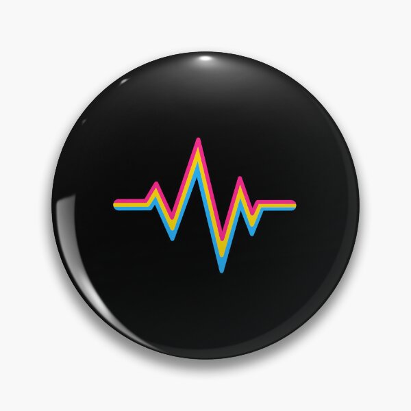Item preview, Pansexual Heartbeat Pan Flag Colors LGBT Pride LGBTQ Nurse designed and sold by 14thFloor.