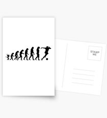 Soccer Evolution Postcards
