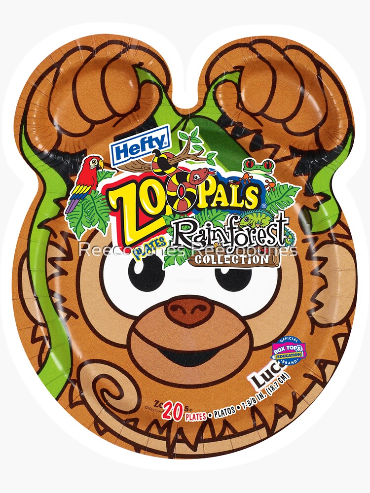 "Zoo palshefty zoo pals plates" Sticker for Sale by Reecoounes