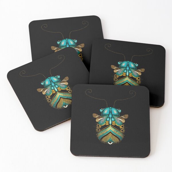 Item preview, Blue Green Beetle Bug designed and sold by Karin Taylor.