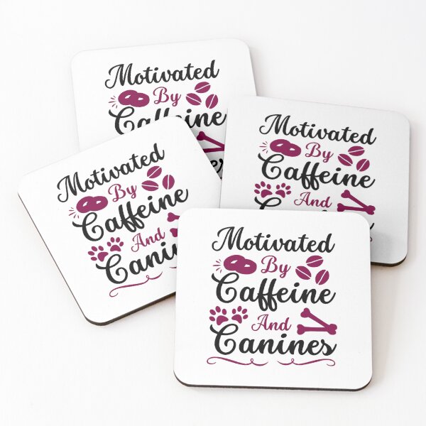 Item preview, Motivated by Caffeine and Canines - Coffee And Dog Lovers  designed and sold by chetan786.