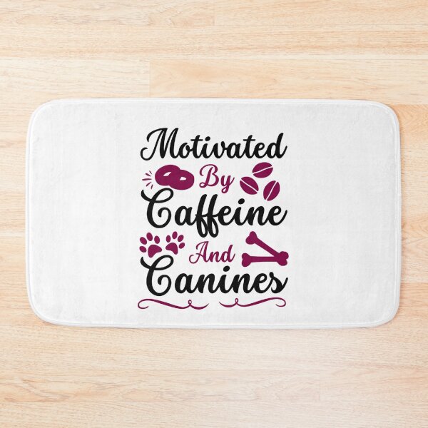 Item preview, Motivated by Caffeine and Canines - Coffee And Dog Lovers  designed and sold by chetan786.